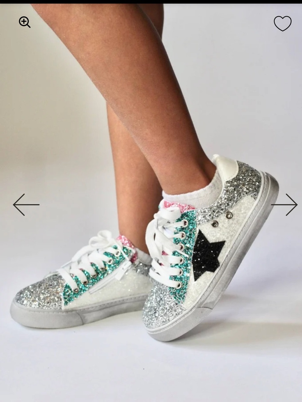 Lola + The Boys - Star Girl Glitter Sneaker - 13